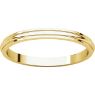 Picture of 14K Gold 2 mm Half Round Edge Band