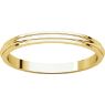 Picture of 14K Gold 2 mm Half Round Edge Band