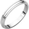 Picture of 14K Gold 2.5 mm Half Round Edge Band