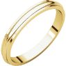 Picture of 14K Gold 2.5 mm Half Round Edge Band