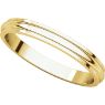 Picture of 14K Gold 2.5 mm Half Round Edge Band