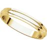 Picture of 14K Gold 3 mm Half Round Edge Band