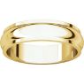 Picture of 14K Gold 5 mm Half Round Edge Band