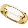 Picture of 14K Gold 5 mm Half Round Edge Band