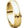 Picture of 14K Gold 5 mm Half Round Edge Band