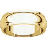 Picture of 14K Gold 6 mm Half Round Edge Band