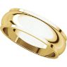 Picture of 14K Gold 6 mm Half Round Edge Band