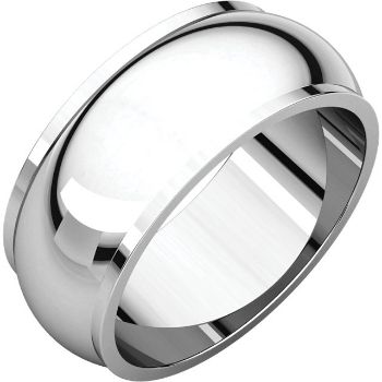 Picture of 14K Gold 8 mm Half Round Edge Band