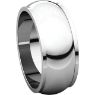 Picture of 14K Gold 8 mm Half Round Edge Band