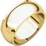 Picture of 14K Gold 8 mm Half Round Edge Band