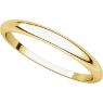 Picture of 14K 2.5 mm Half Round Tapered Band