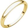 Picture of 14K 3 mm Half Round Tapered Band