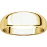 Picture of 14K 6 mm Half Round Tapered Band