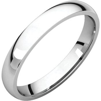 Picture of 14K Gold 3 mm Comfort Fit Light Wedding Band