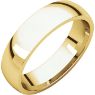 Picture of 14K Gold 5 mm Comfort Fit Light Wedding Band