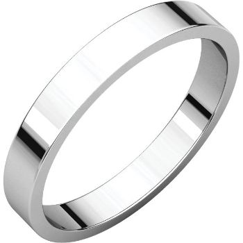 Picture of 14K Gold 3 mm Flat Wedding Band