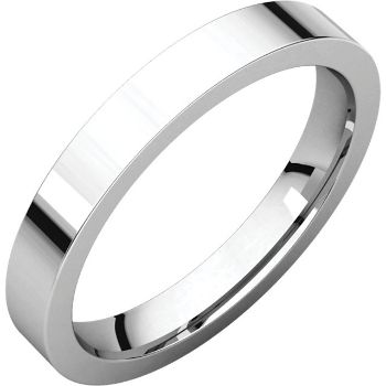 Picture of 14K Gold 3 mm Flat Comfort Fit Band