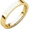 Picture of 14K Gold 3 mm Flat Comfort Fit Band