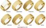 Picture of 14K Gold 8 mm Flat Comfort Fit Band