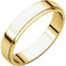 Picture of 14K Gold 4 mm Flat Edge Wedding Band