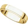 Picture of 14K Gold 4 mm Flat Edge Wedding Band