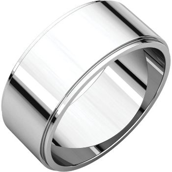 Picture of 14K Gold 8 mm Flat Edge Wedding Band