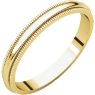 Picture of 14K Gold 2.5 mm Milgrain Wedding Band