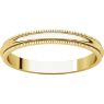 Picture of 14K Gold 2.5 mm Milgrain Wedding Band