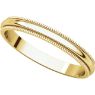 Picture of 14K Gold 2.5 mm Milgrain Wedding Band