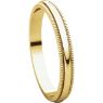 Picture of 14K Gold 2.5 mm Milgrain Wedding Band