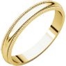 Picture of 14K Gold 3 mm Milgrain Wedding Band