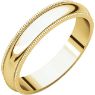 Picture of 14K Gold 4 mm Milgrain Wedding Band