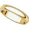 Picture of 14K Gold 4 mm Milgrain Wedding Band