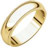 Picture of 14K Gold 5 mm Milgrain Wedding Band