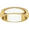 Picture of 14K Gold 5 mm Milgrain Wedding Band