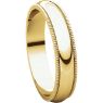 Picture of 14K Gold 5 mm Milgrain Wedding Band