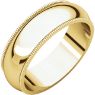 Picture of 14K Gold 6 mm Milgrain Wedding Band