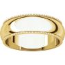 Picture of 14K Gold 6 mm Milgrain Wedding Band