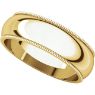 Picture of 14K Gold 6 mm Milgrain Wedding Band