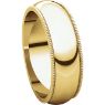 Picture of 14K Gold 6 mm Milgrain Wedding Band