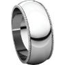 Picture of 14K Gold 8 mm Milgrain Wedding Band