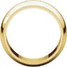 Picture of 14K Gold 8 mm Milgrain Wedding Band