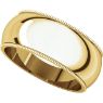 Picture of 14K Gold 8 mm Milgrain Wedding Band