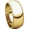 Picture of 14K Gold 8 mm Milgrain Wedding Band