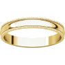 Picture of 14K Gold 3 mm Milgrain Lightweight Band