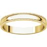 Picture of 14K Gold 3 mm Milgrain Lightweight Band