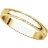 Picture of 14K Gold 3 mm Milgrain Lightweight Band