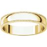 Picture of 14K Gold 4 mm Milgrain Lightweight Band
