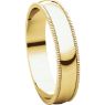 Picture of 14K Gold 4 mm Milgrain Lightweight Band