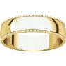 Picture of 14K Gold 5 mm Milgrain Lightweight Band